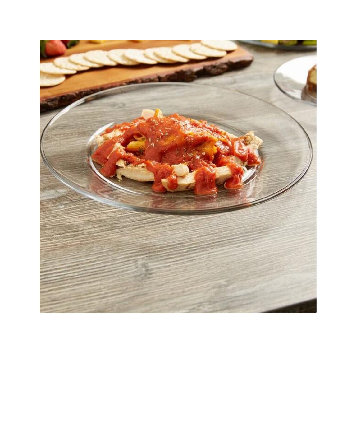 PLATTER, GLASS 13"