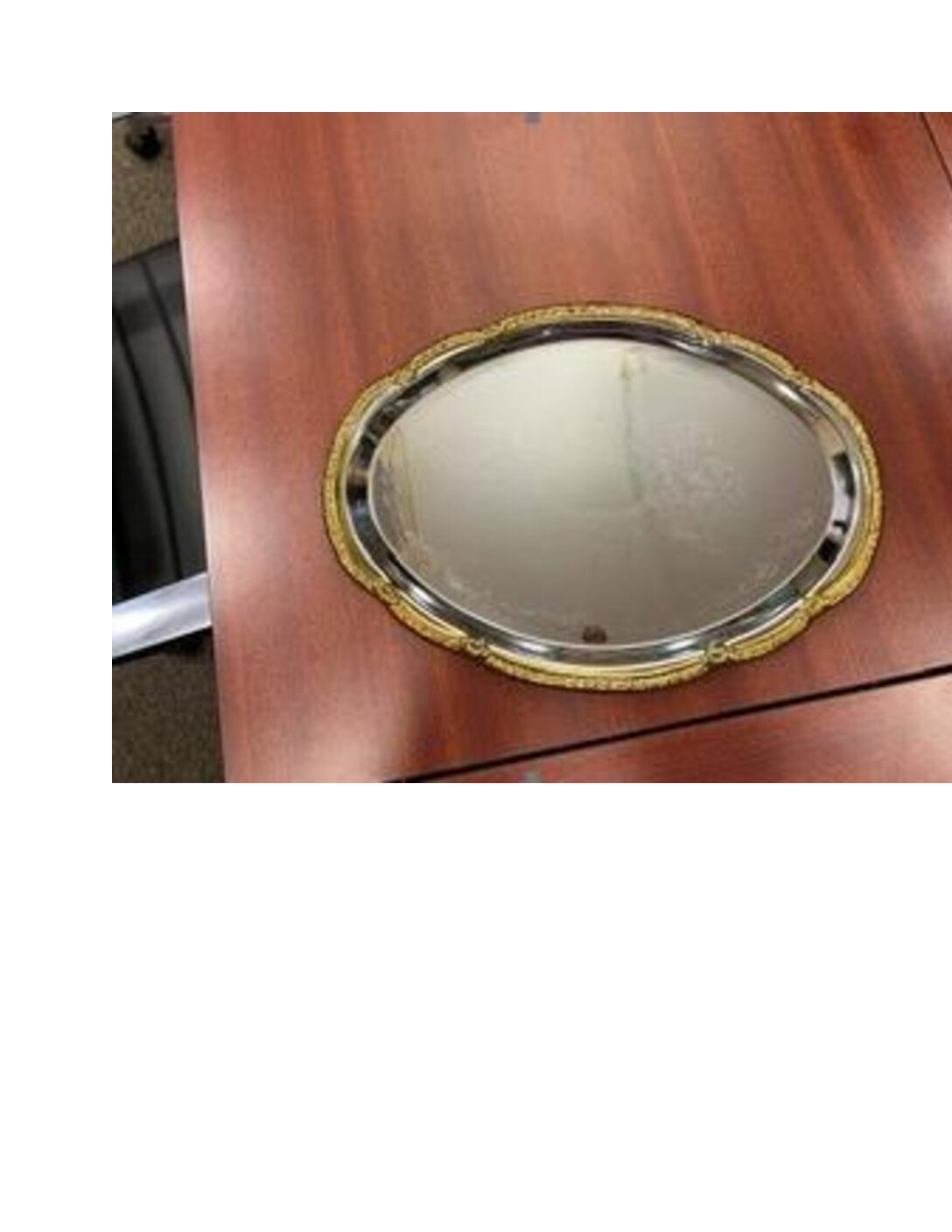 OVAL CELEBRATION TRAY W/BORDER