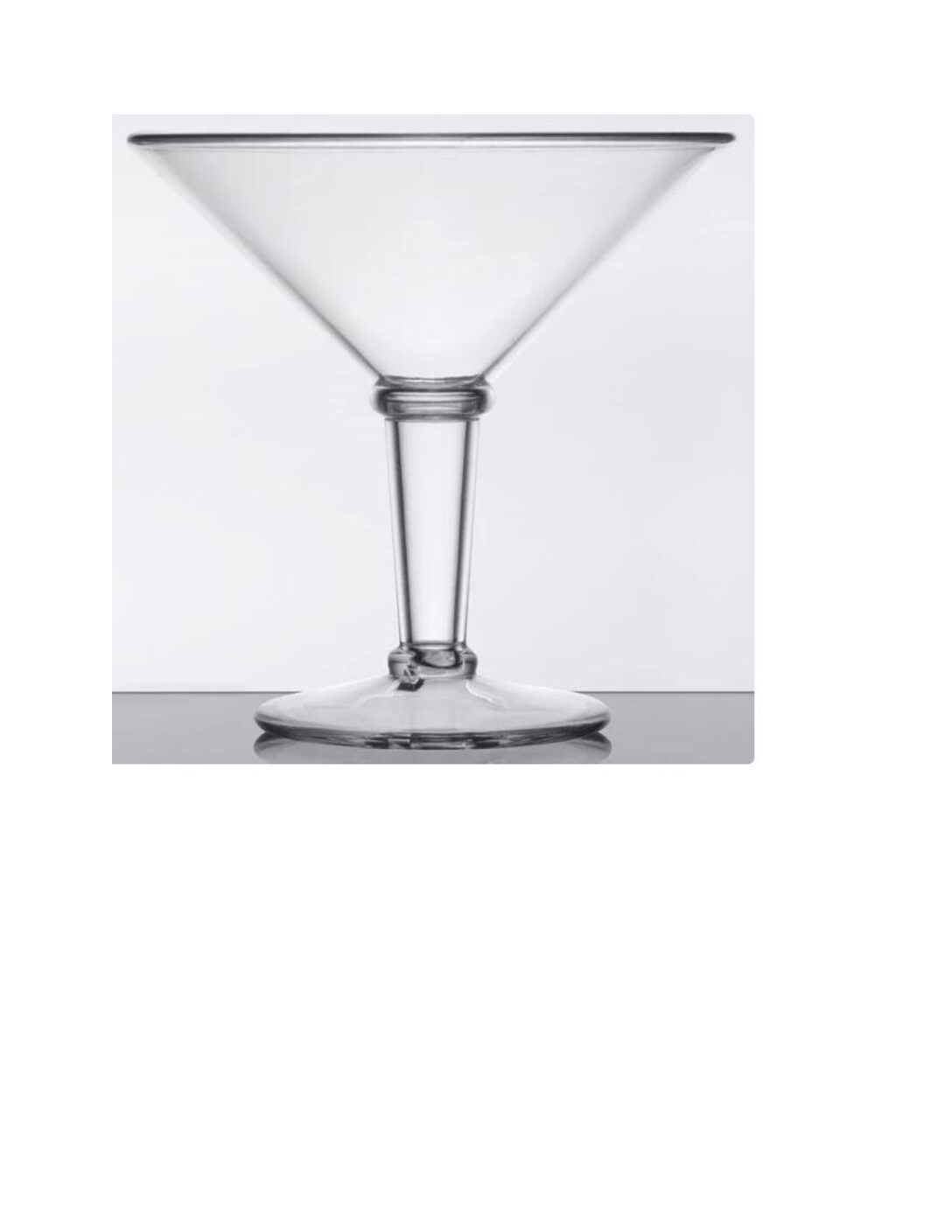 SUPER MARTINI GLASS, PLASTIC