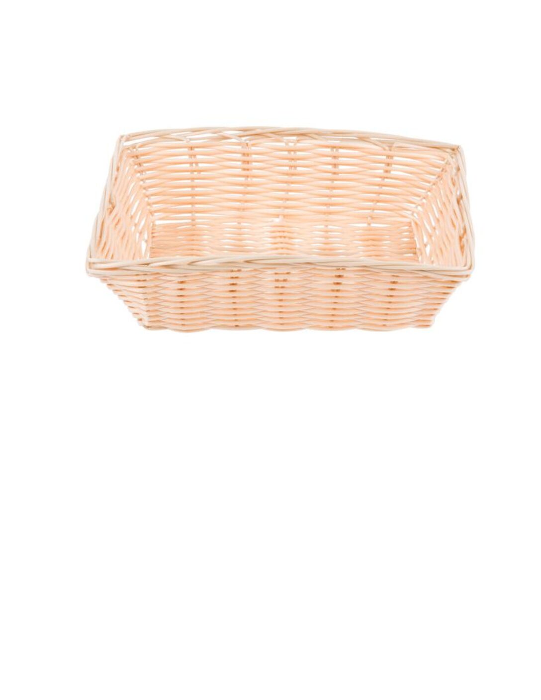 9 X 6 , RECTANGULAR WOVEN PLASTIC BASKET