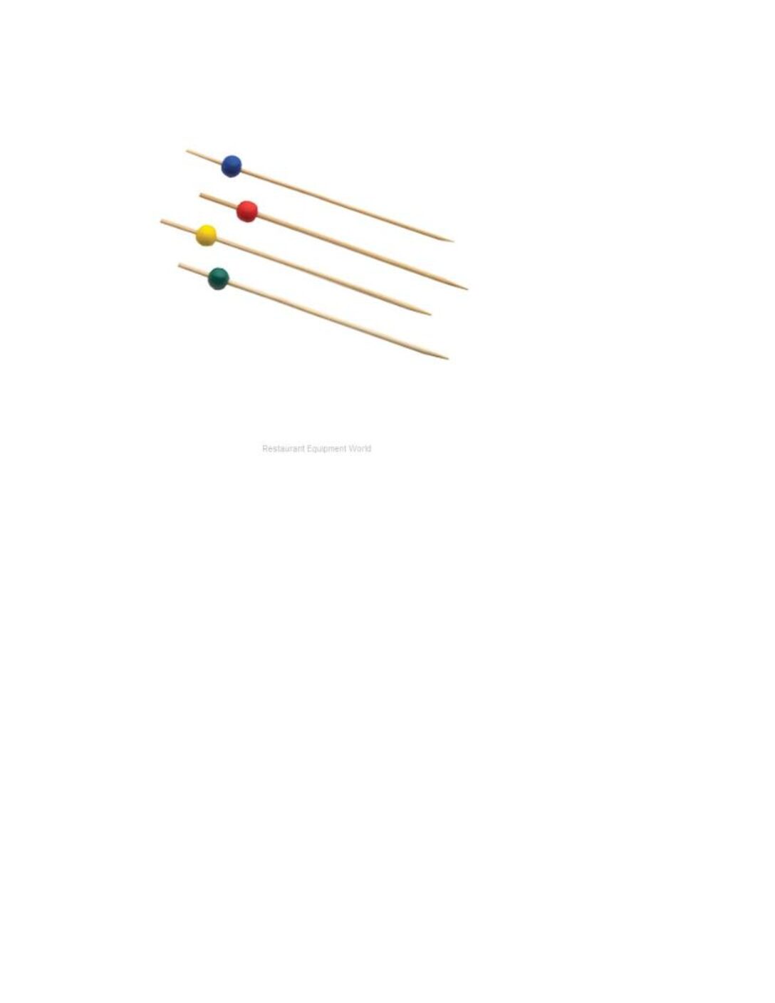 BAMBOO PICKS, ASSORTED COLORS