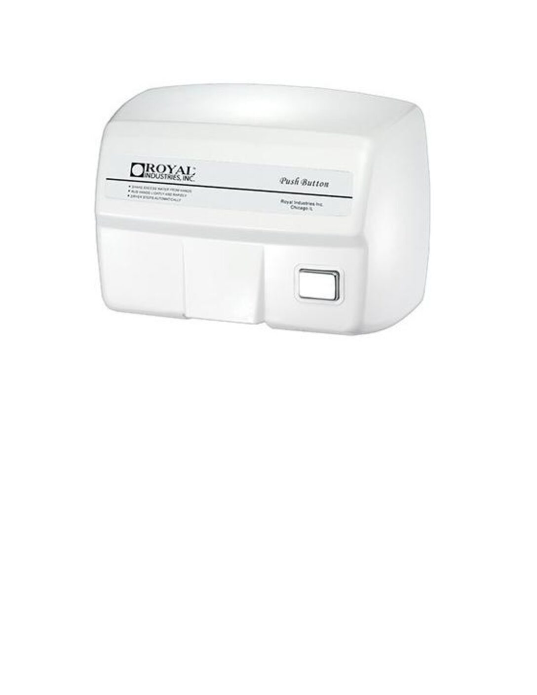 COMMERCIAL HAND DRYER-PUSH BUTTON