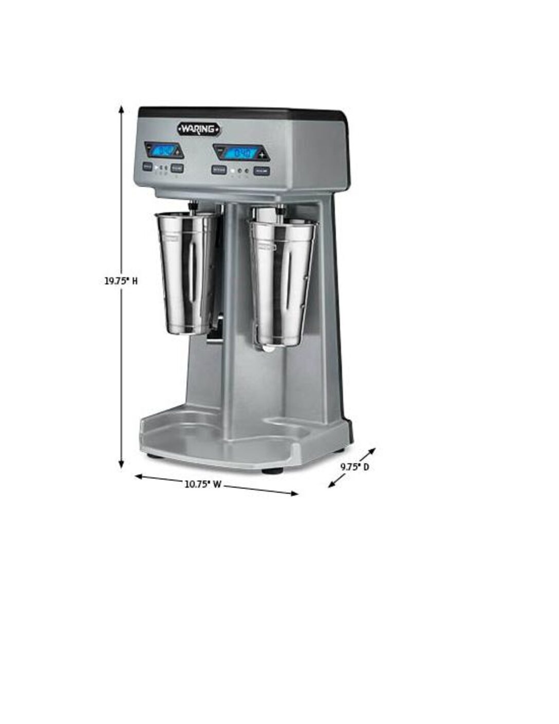 HEAVY DUTY DOUBLE-SPINDLE DRINK MIXER WITH TIMER